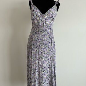 Zara Multicolor Floral Midi Dress